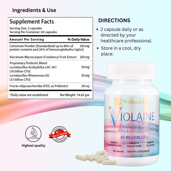 Wellness Arc Probiotics For Women Vaginal Health